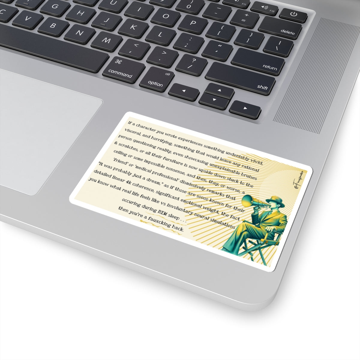 Manifesto, Annotated in Rage - Sticker