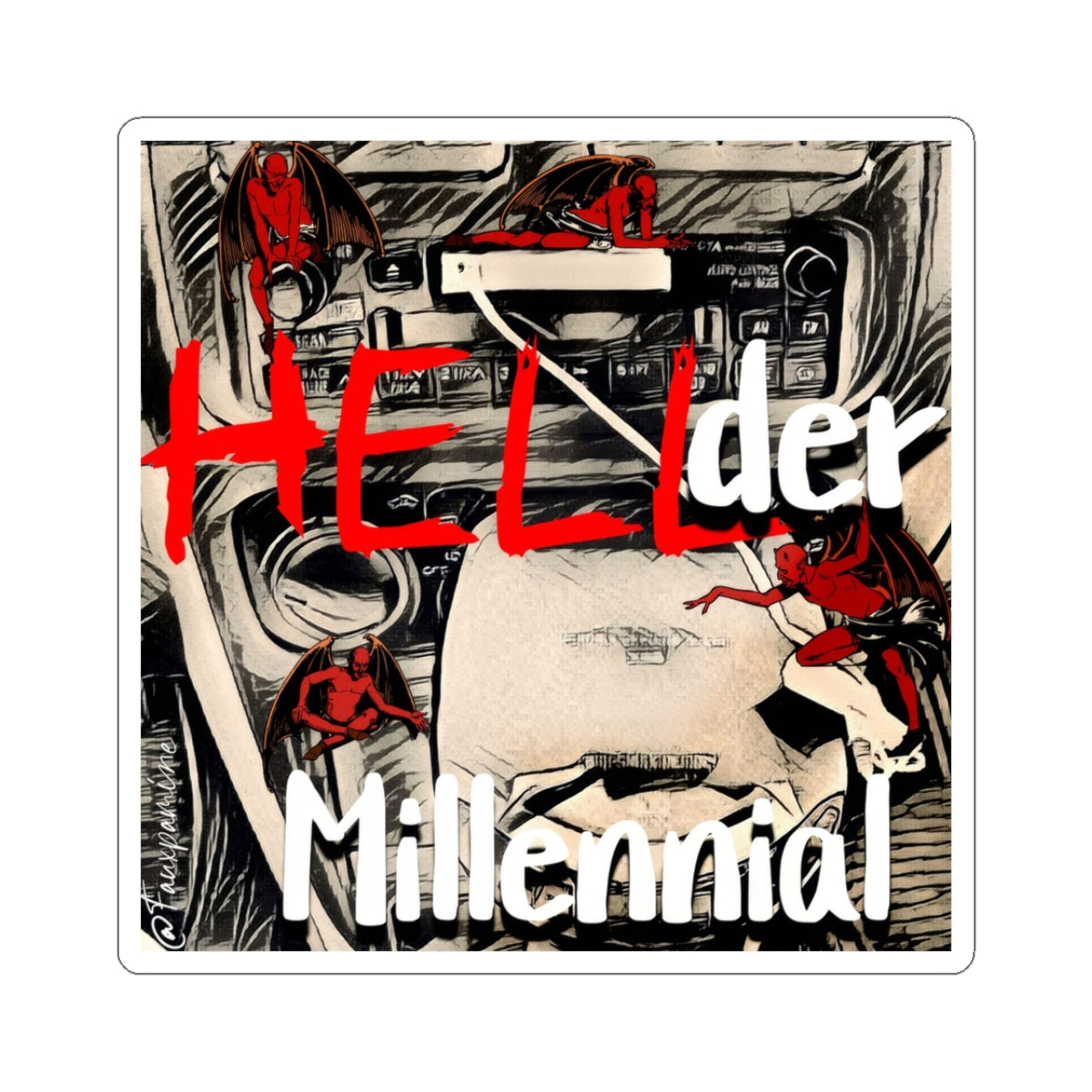 Hellder Millenial - Sticker