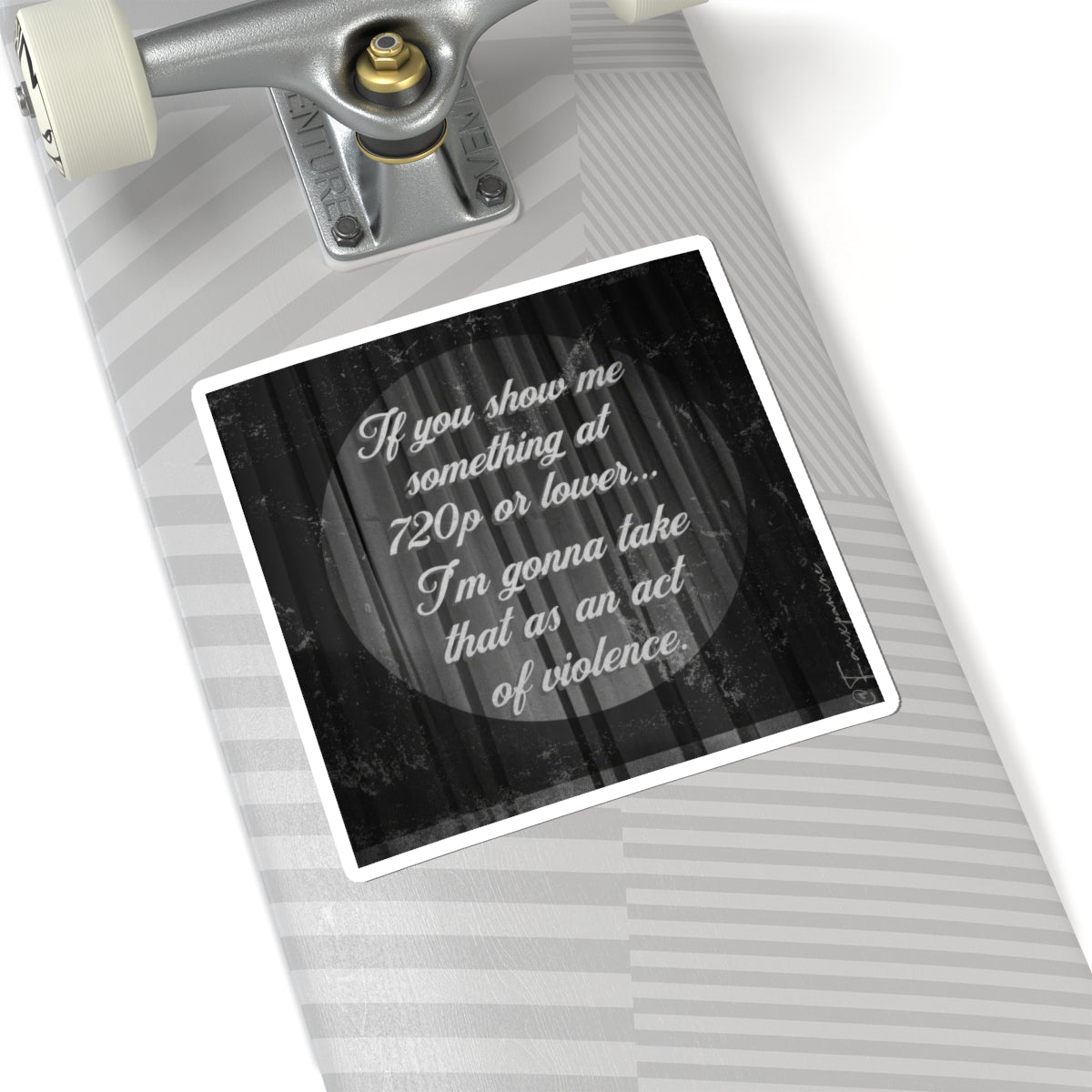 Digital Contempt, Rendered in Low Resolution - Sticker