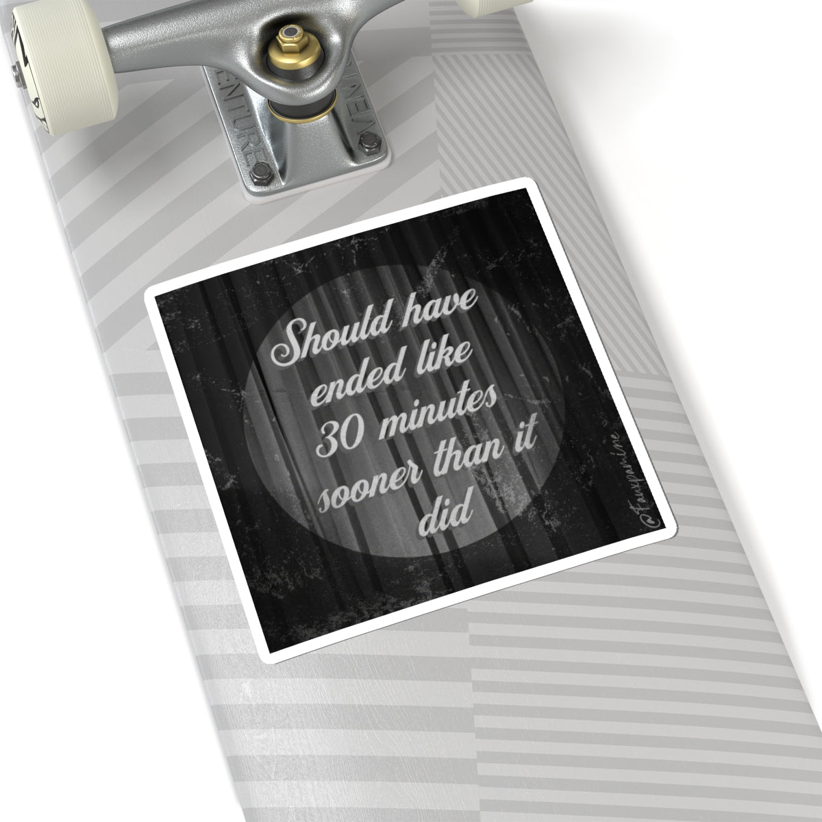 Emotional Endurance Testing in Grayscale - Sticker