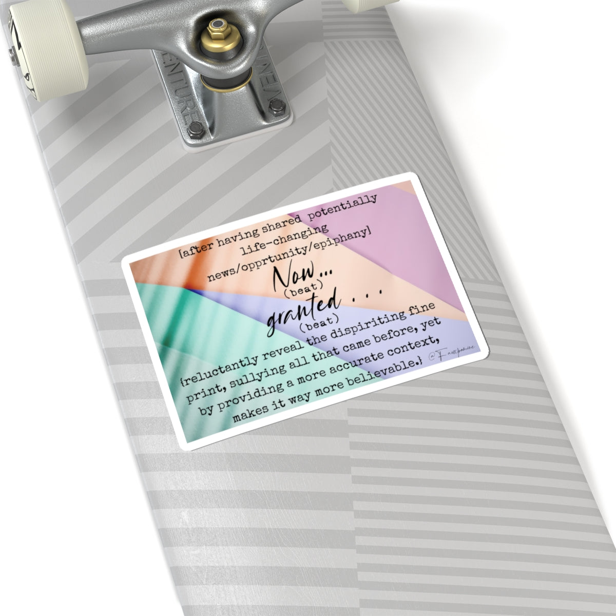 The Diptych of Anticipation and Undoing - Sticker