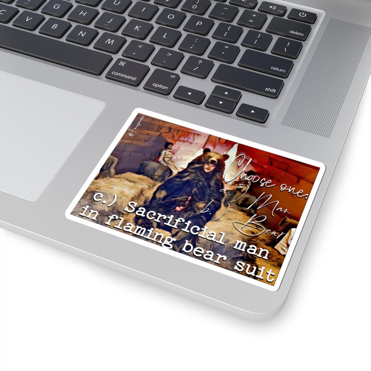 Man, Bear, Sacrifice (The Pagan Ternary) - Sticker