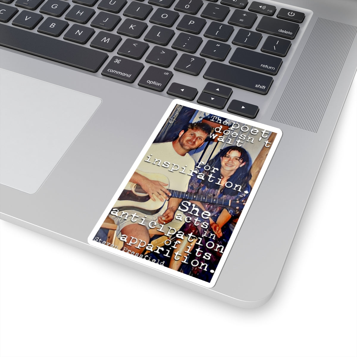 Anticipating the Ghost: Pressfield’s Guitar Séance - Sticker
