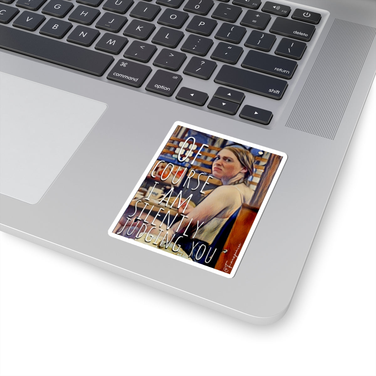 Mona Lisa Side-Eye - Sticker