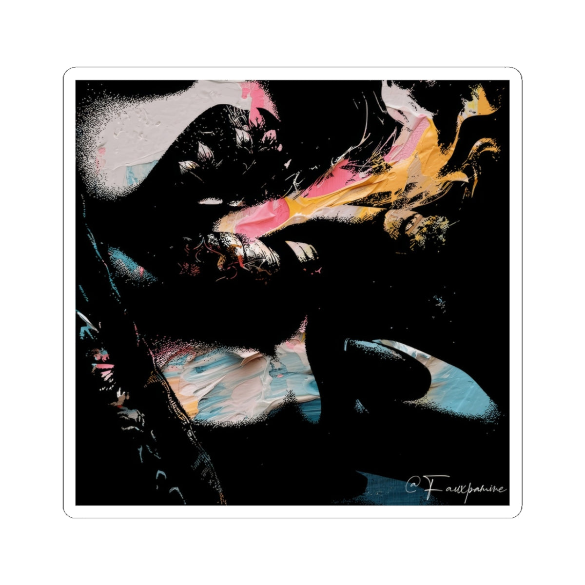 Smoking Cusp (with Painted Viscera) - Sticker
