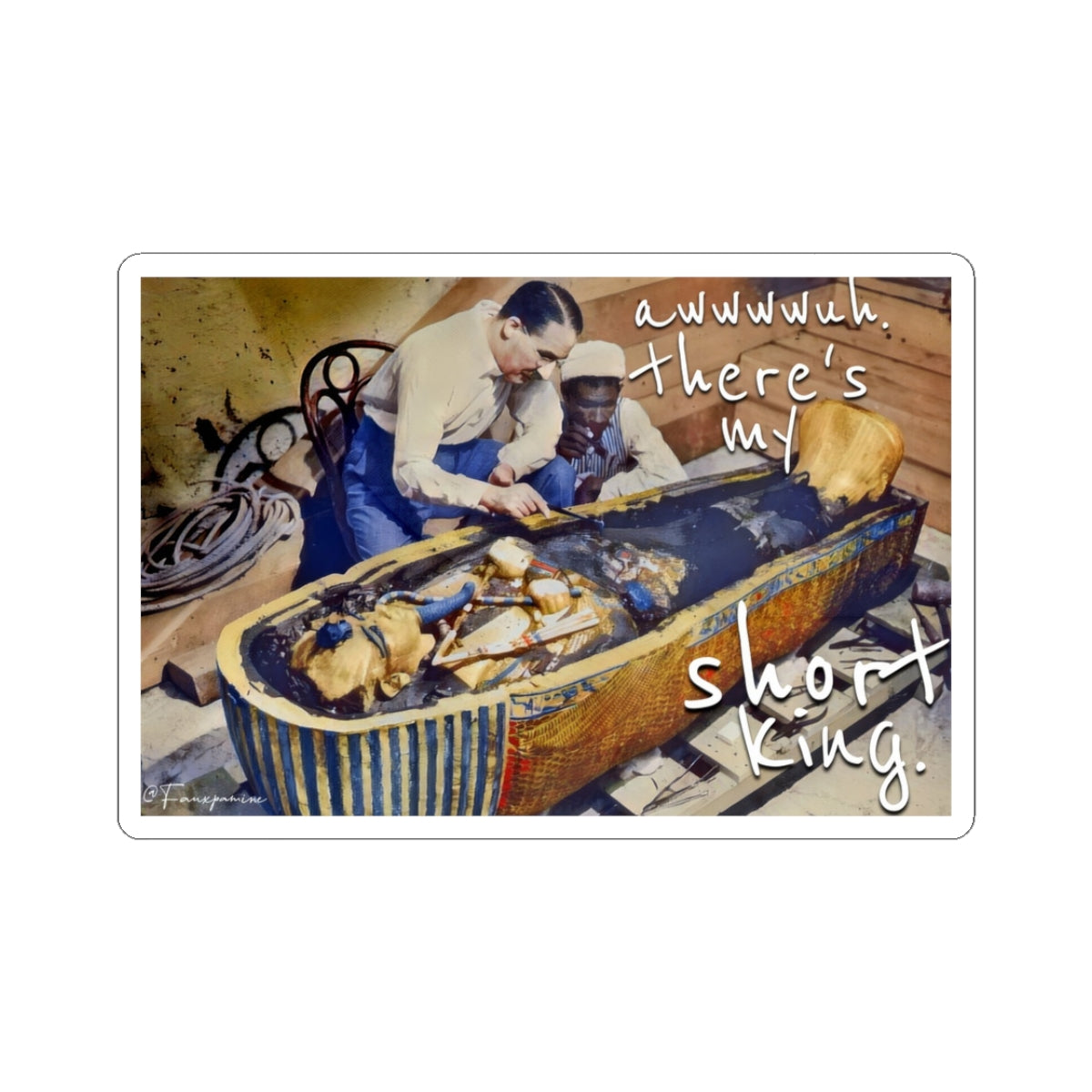 Reverence for the Eternal Child-King - Sticker