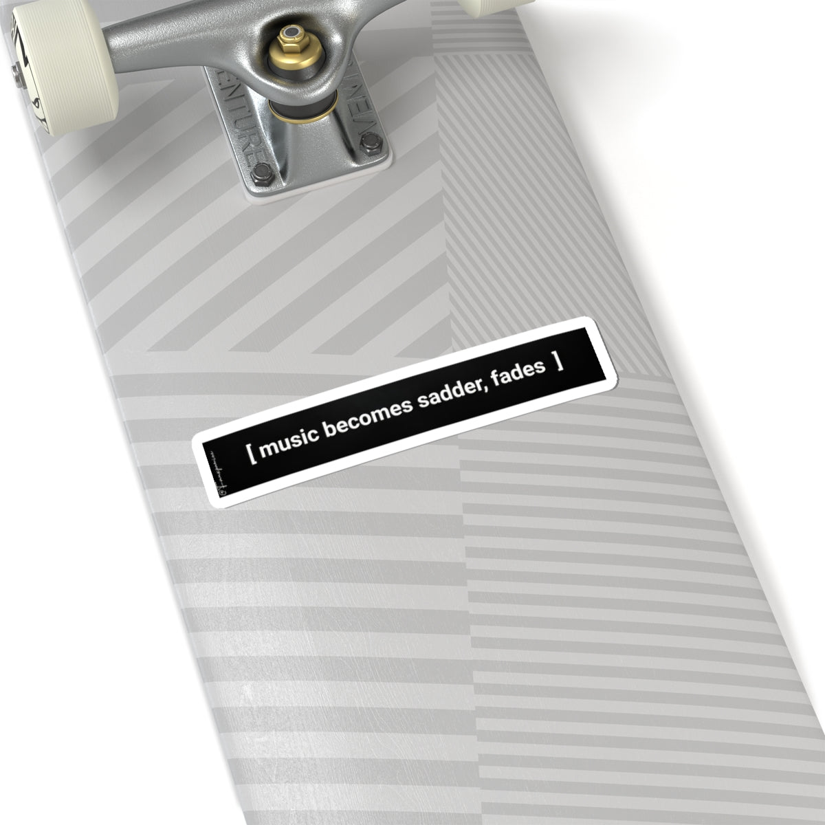 music becomes sadder, fades - Sticker
