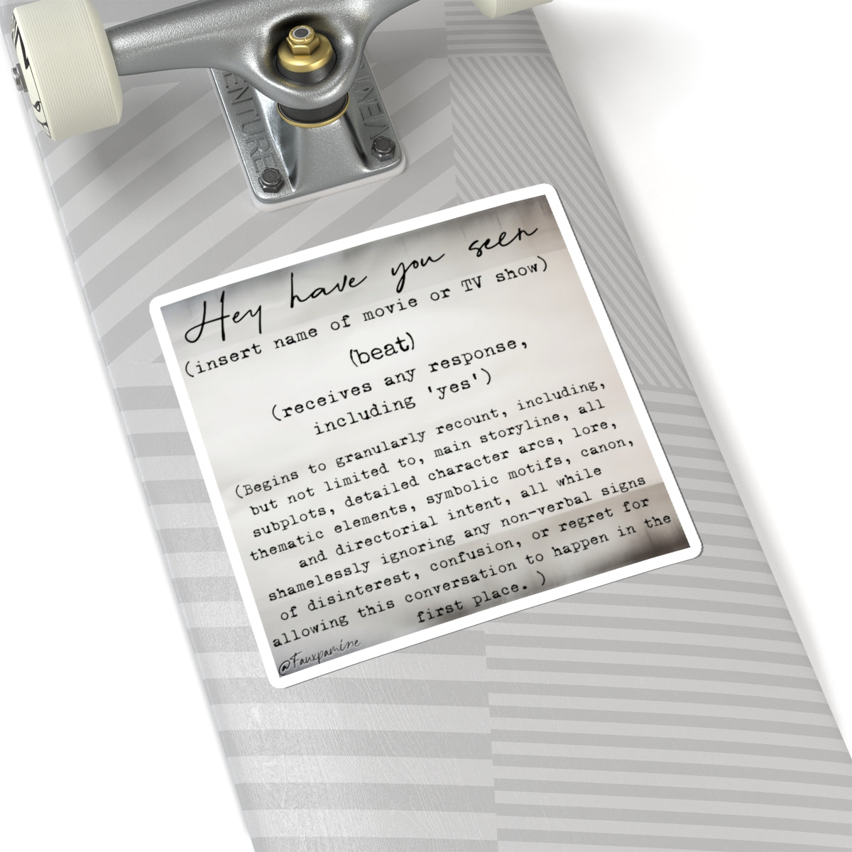 The Catechism of Unsolicited Reference - Sticker