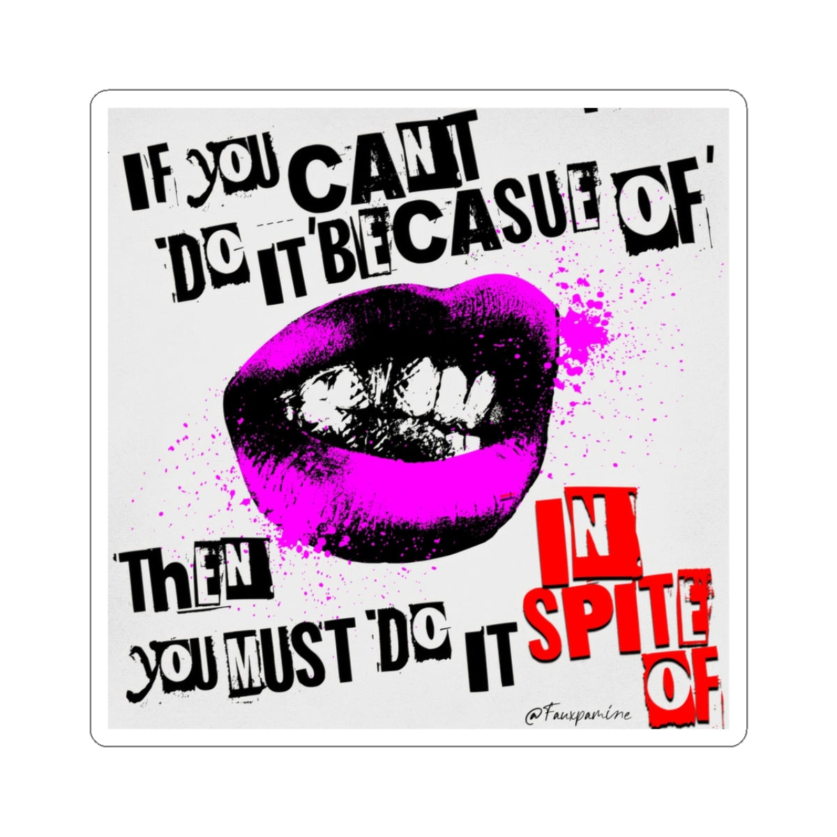 Teeth Against the Void - Sticker