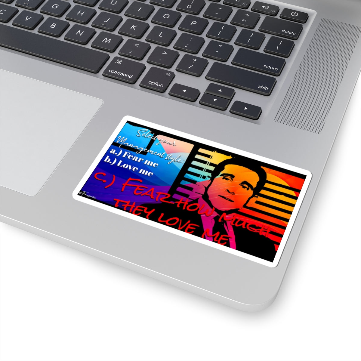 Michael Scott Management Style - Sticker