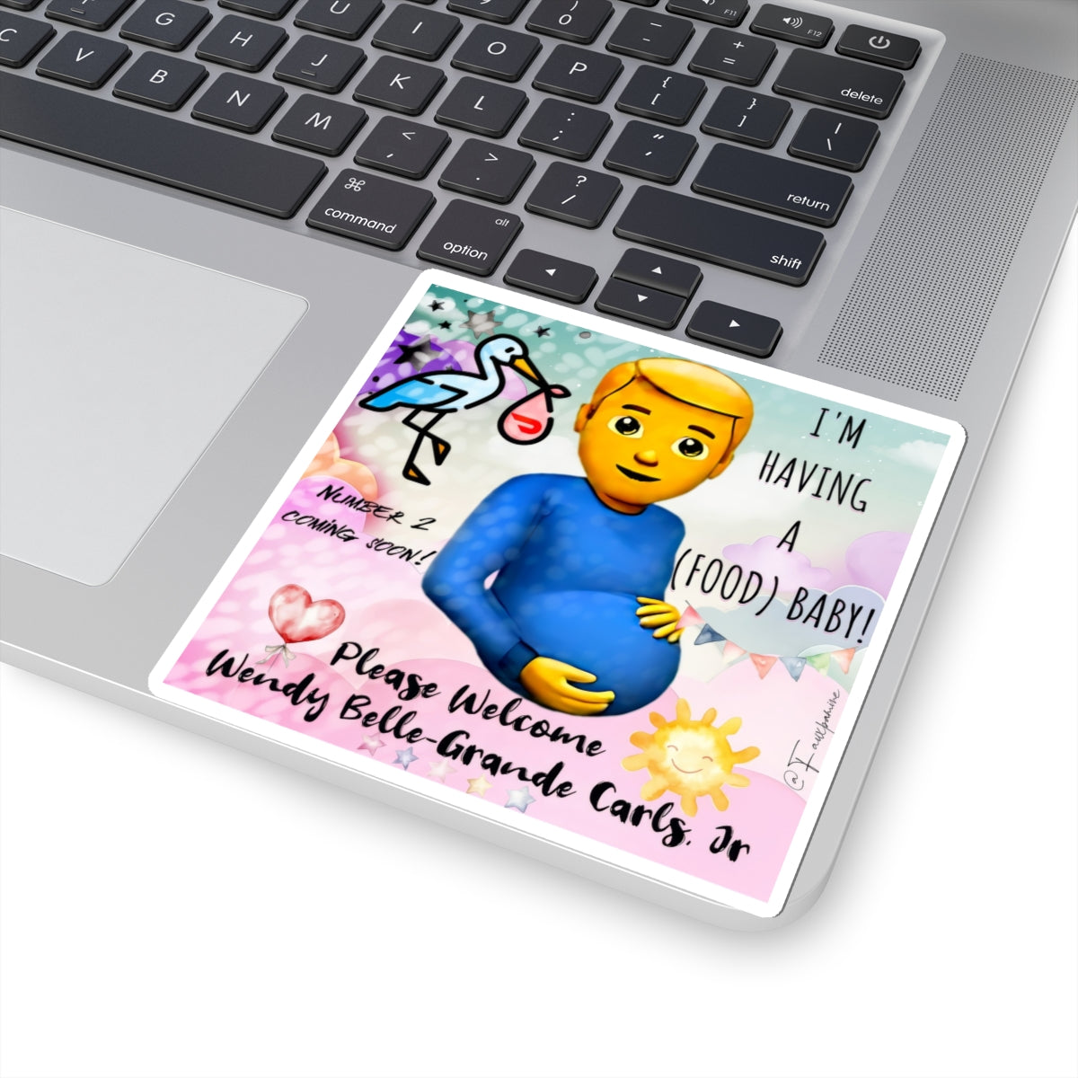 Emoji iconography meets fertility satire; pastel infantilism and digestive mythos - Sticker