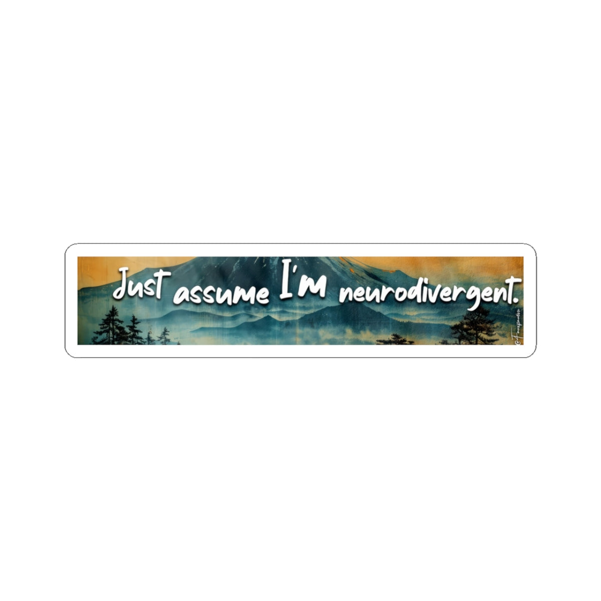 Mountains of Diagnosis - Sticker