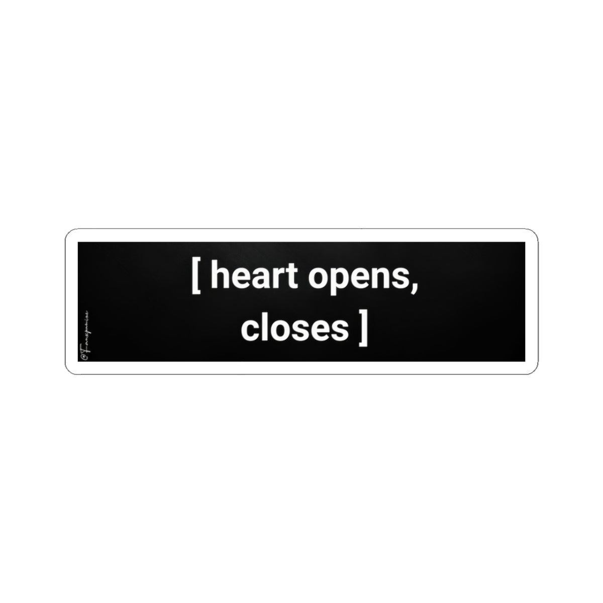 heart opens, closes - Sticker
