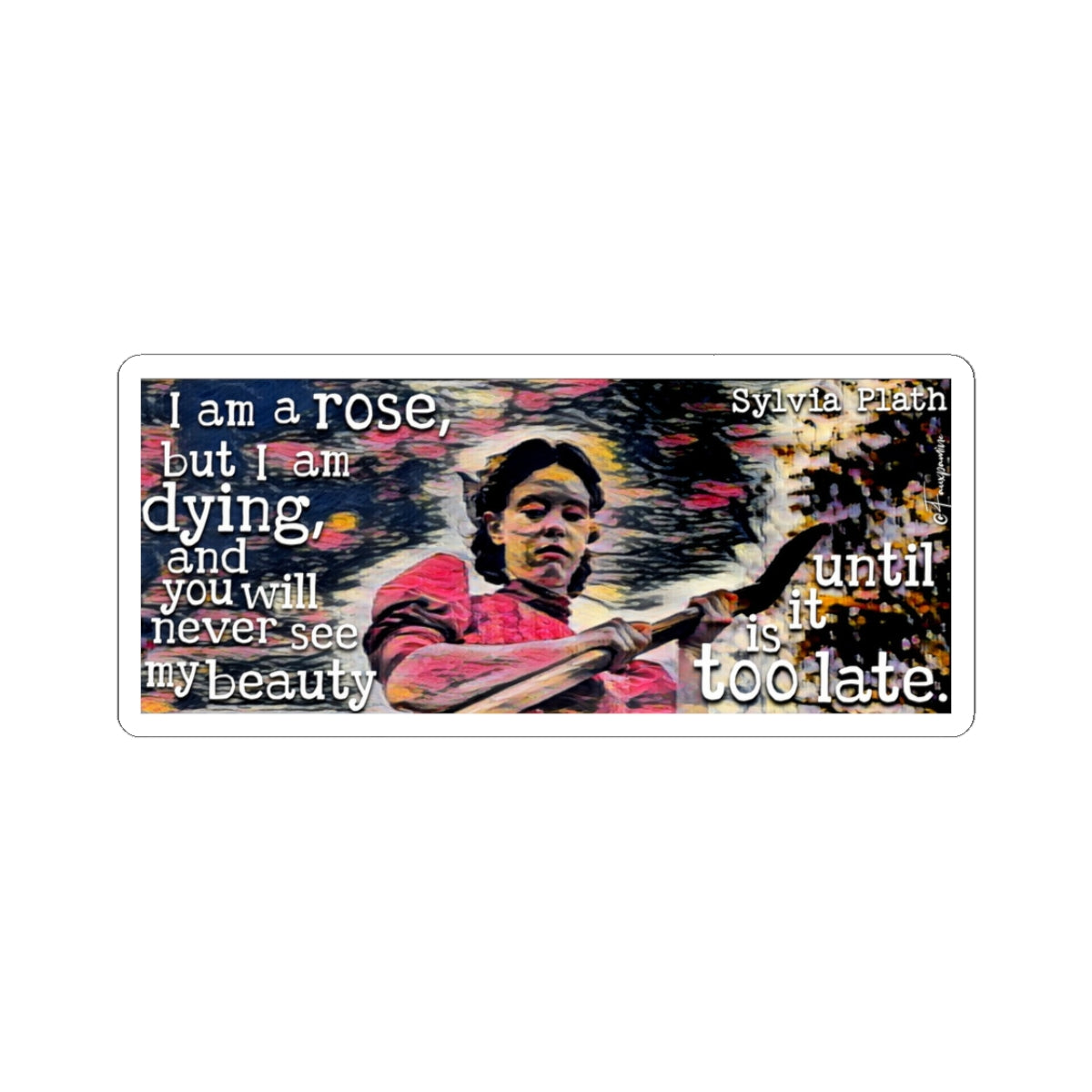 Kiss From a Pearl on Your Grave - Sticker