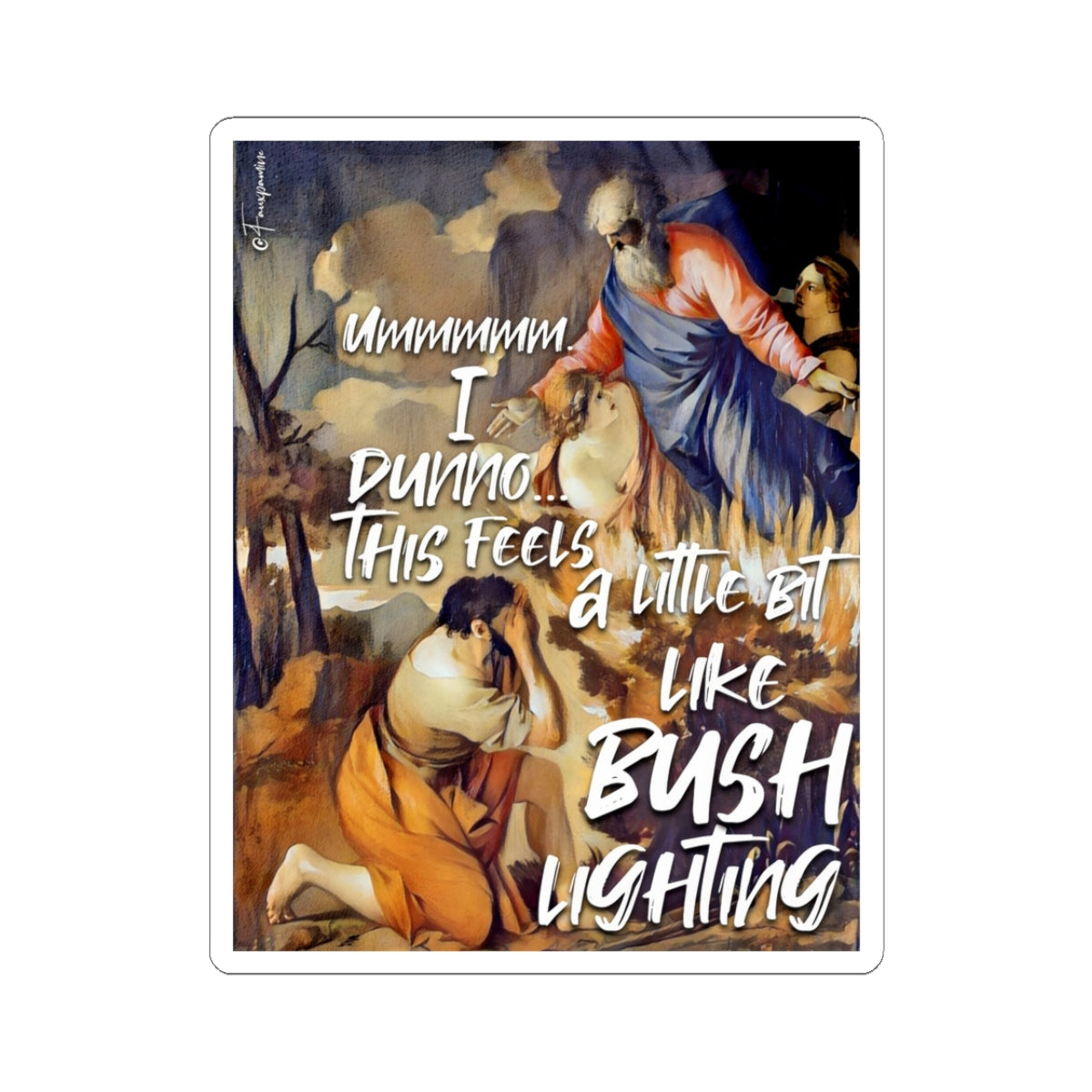 Gaslit by God (Exodus Redacted) - Sticker