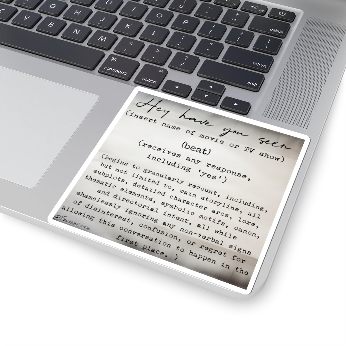 The Catechism of Unsolicited Reference - Sticker