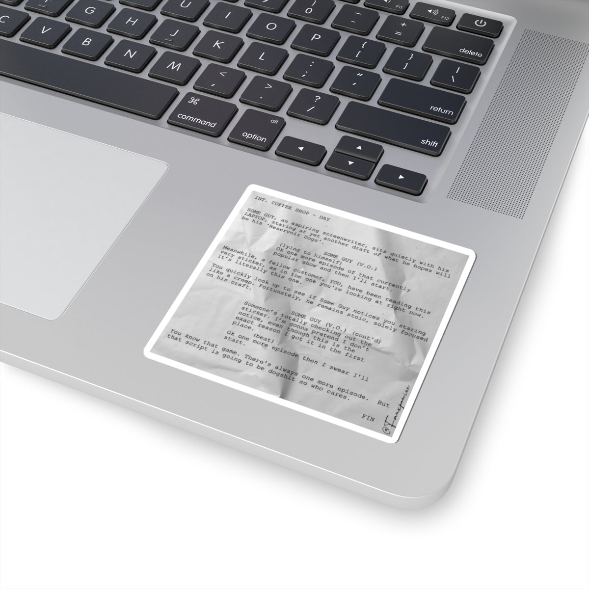 INT. COFFEE SHOP – DAY - Sticker