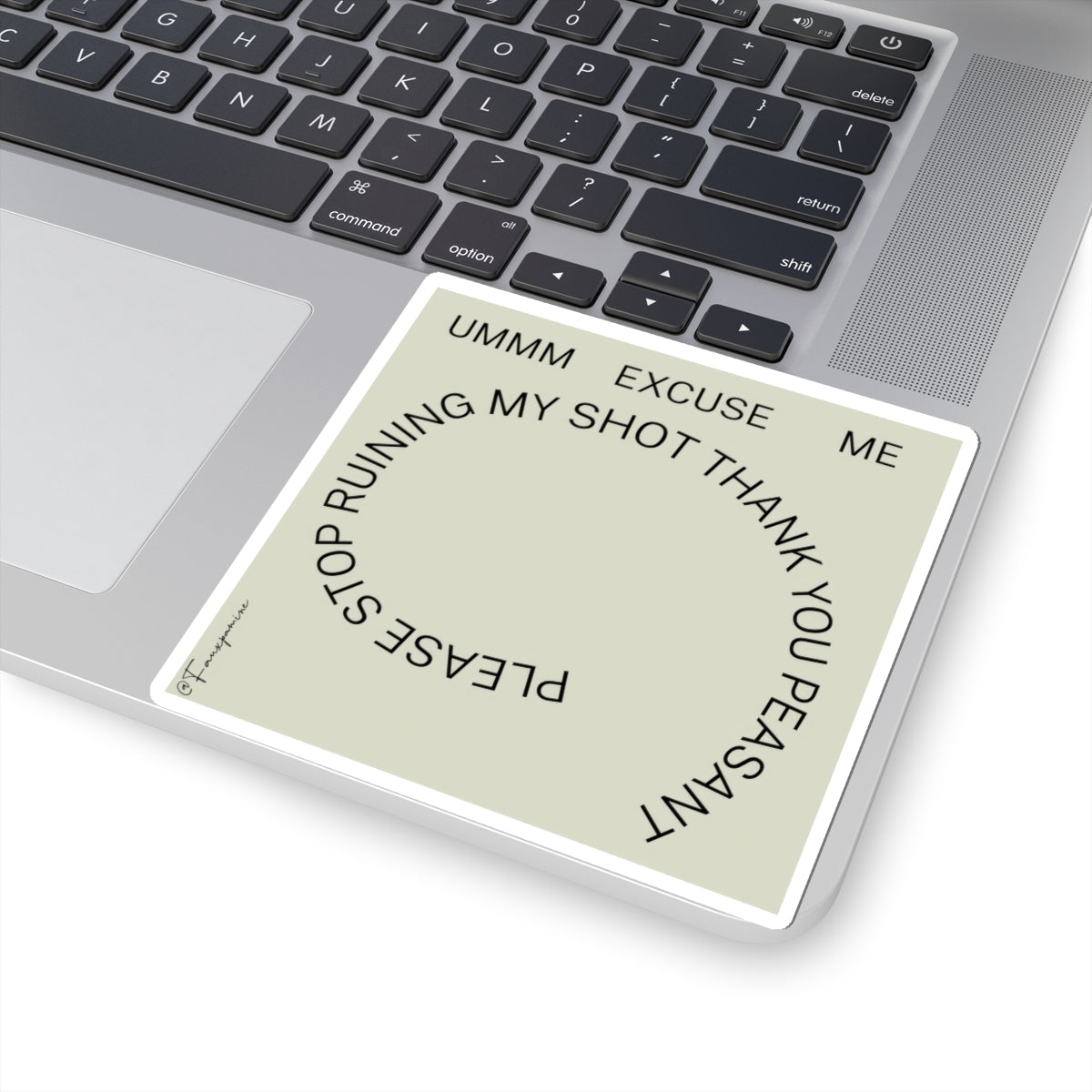Selfie-space Disruption Rendered in Conceptual Spiral Form - Sticker