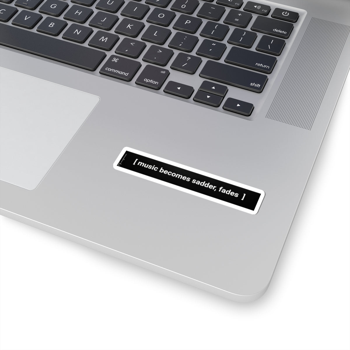 music becomes sadder, fades - Sticker