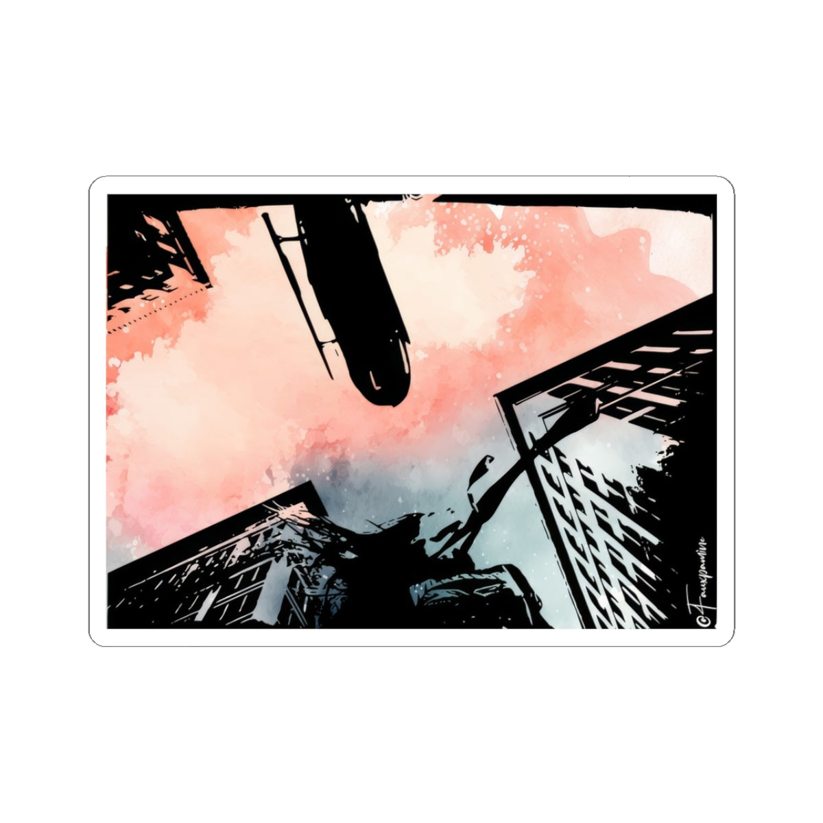 The Asphalt Serenade of a Sk8er Boi - Sticker