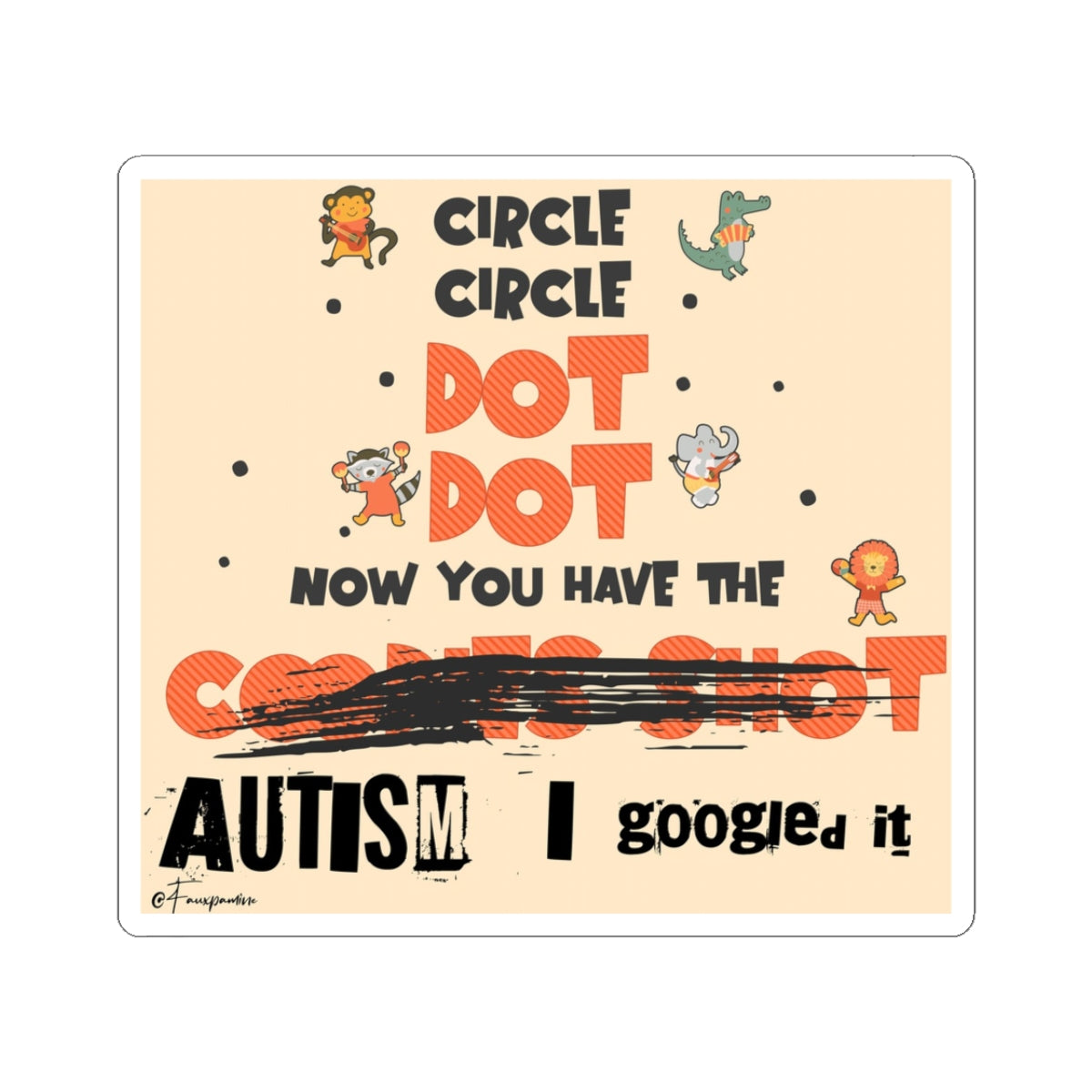 Dot Upon Dot, An Alchemy of Innocence and Ruin - Sticker