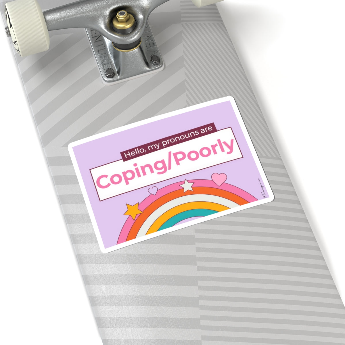 Coping/Poorly - Sticker