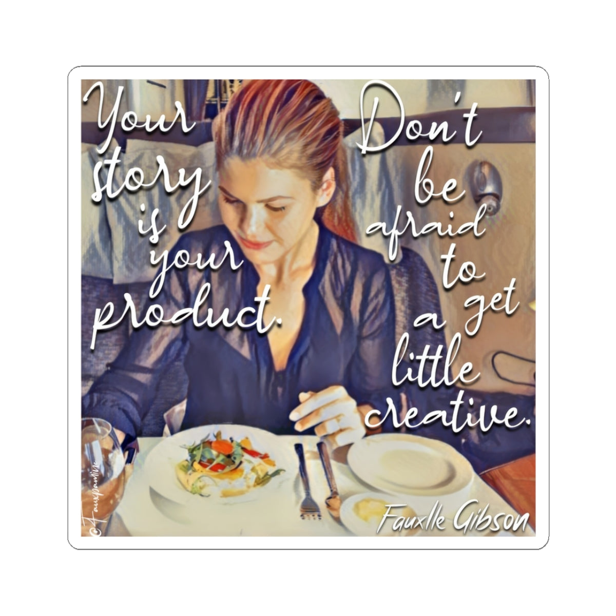Still life with Salad and Sociopathy - Sticker