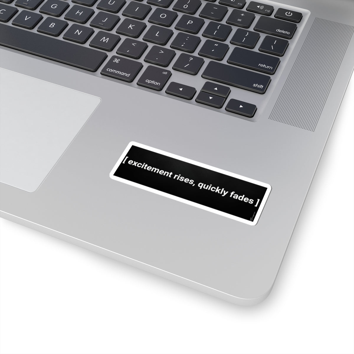 excitement rises, quickly fades - Sticker