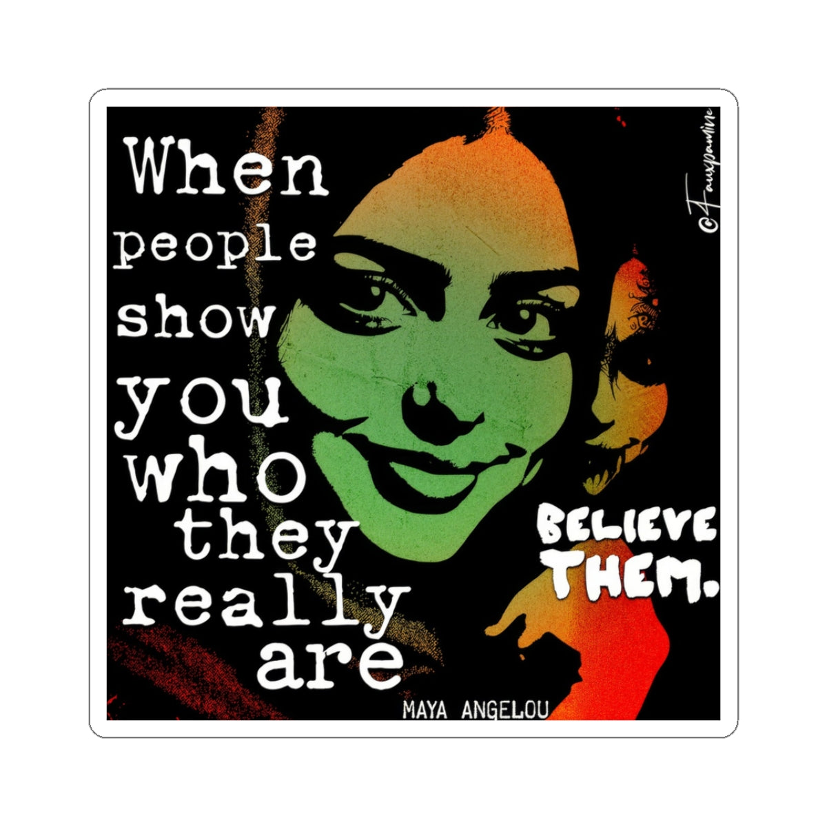 Stay Calm and Read Maya Angelou - Sticker