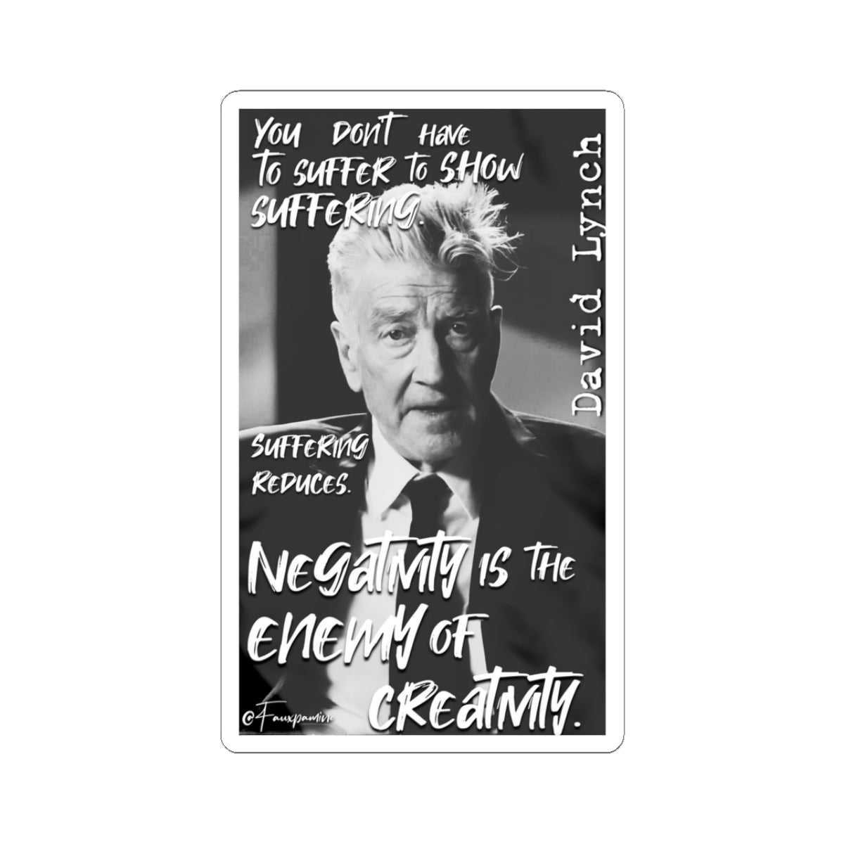 Lynchian Benediction Against the Cult of Pain - Sticker