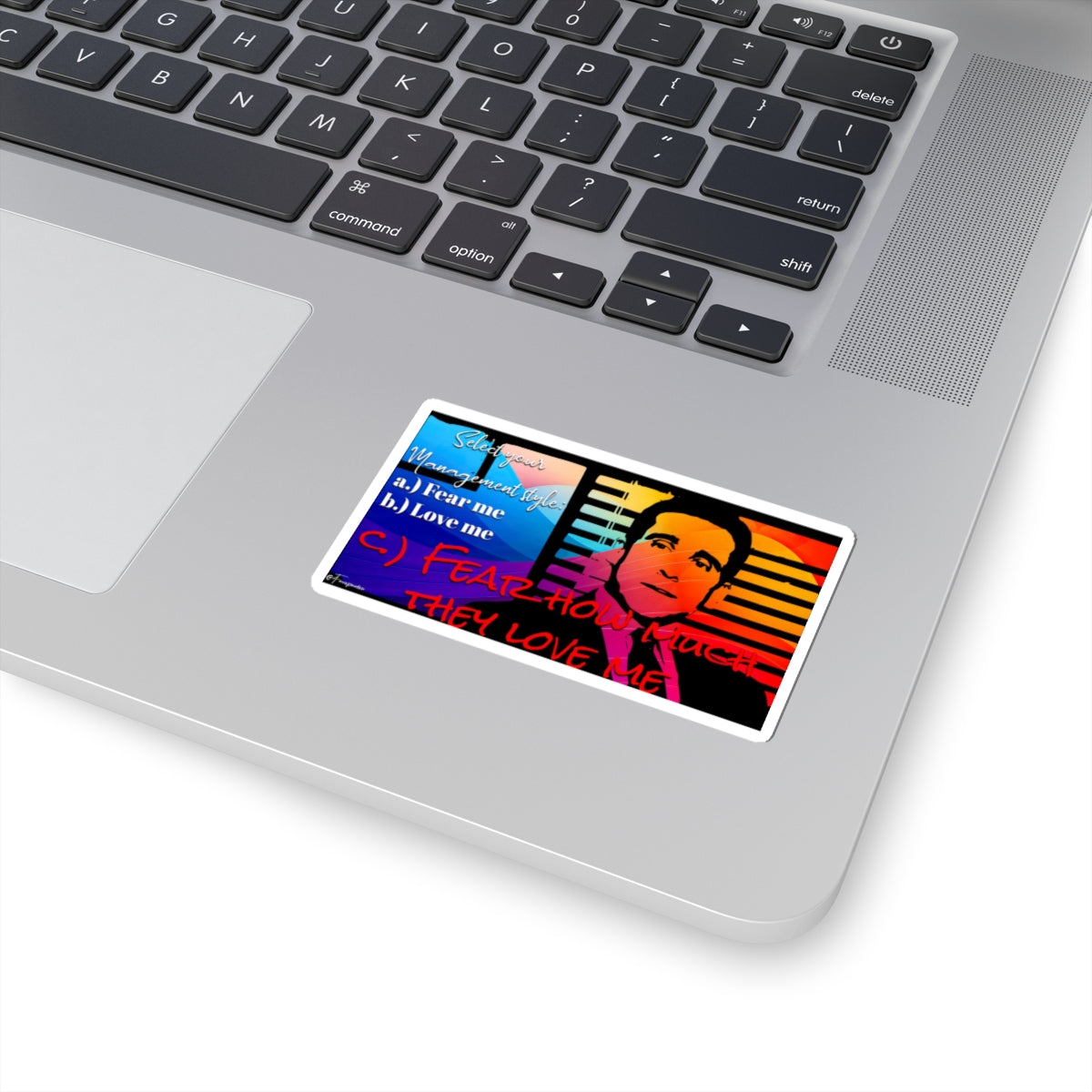Michael Scott Management Style - Sticker