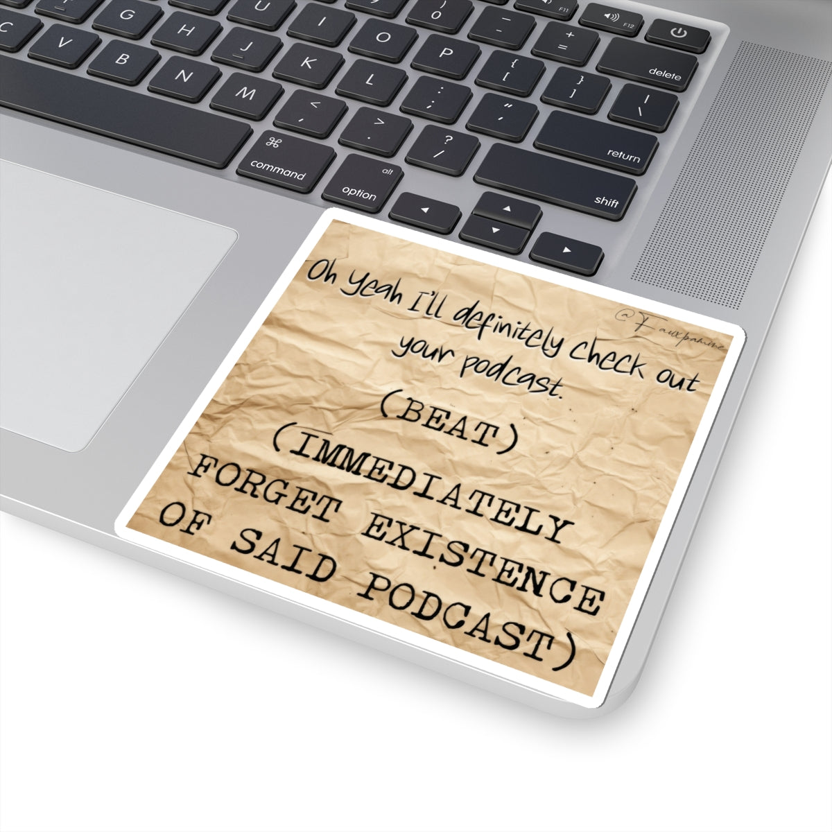 The Eulogy of Performative Enthusiasm - Sticker