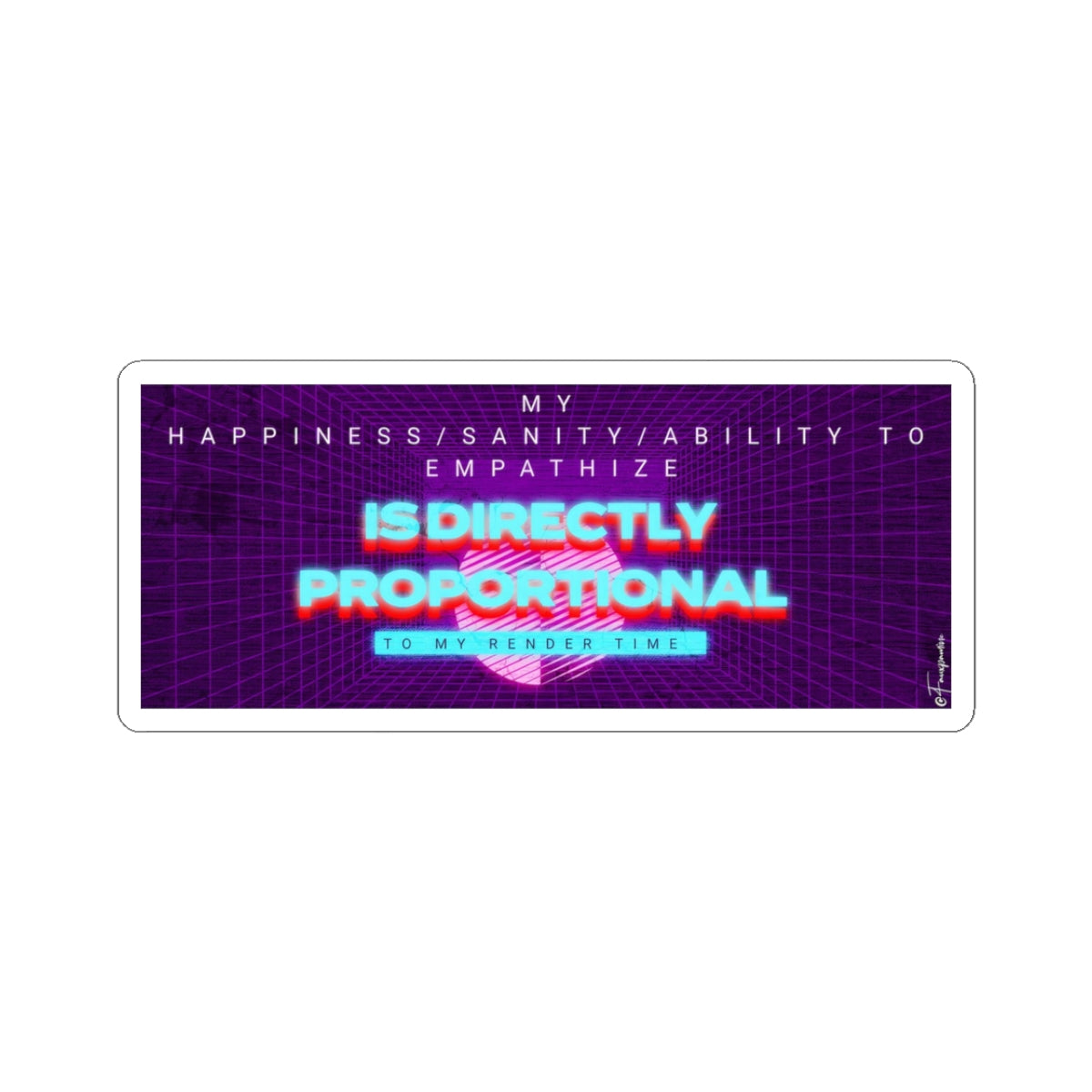 Is Directly Proportional - Sticker
