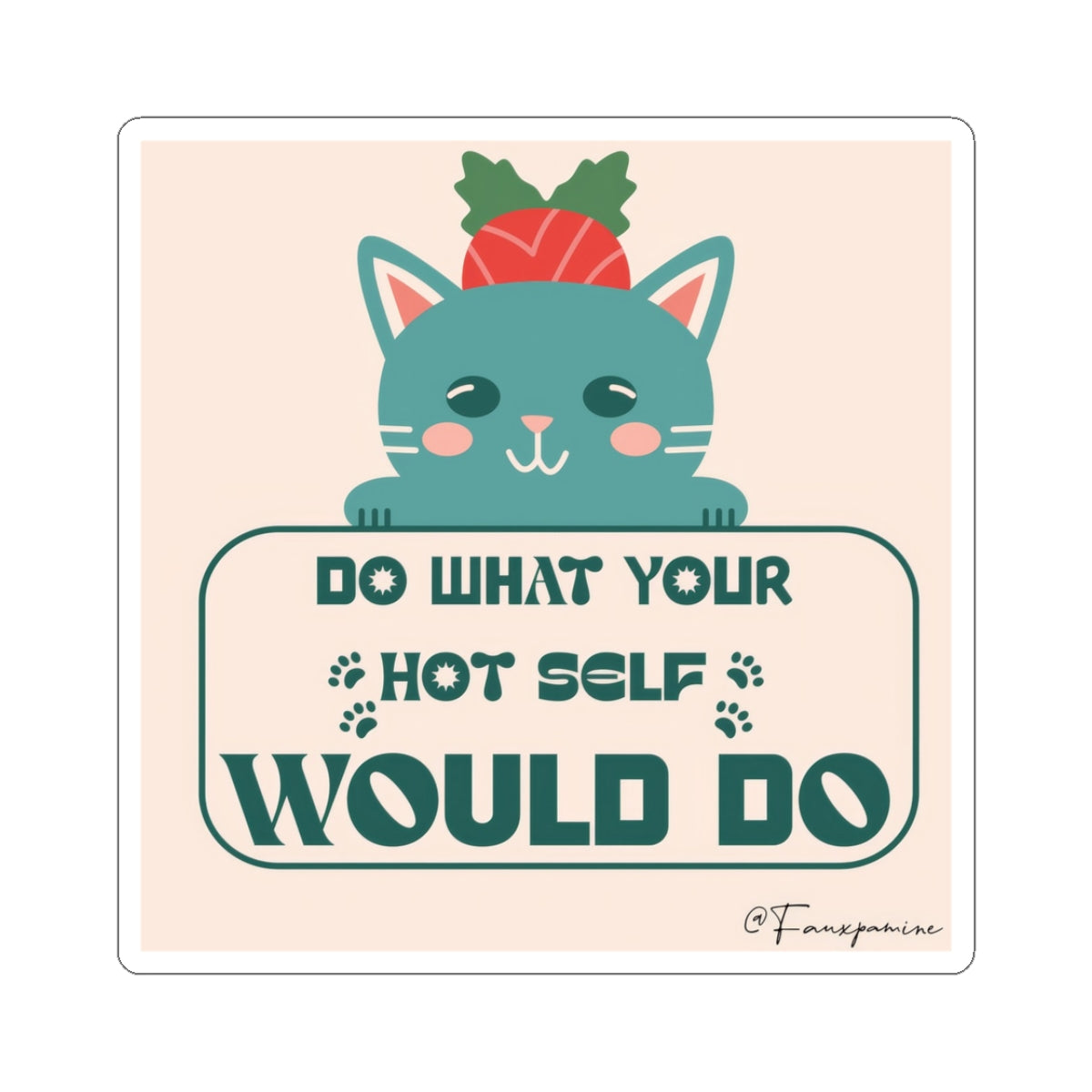 The Cat Who Knows the Secret - Sticker