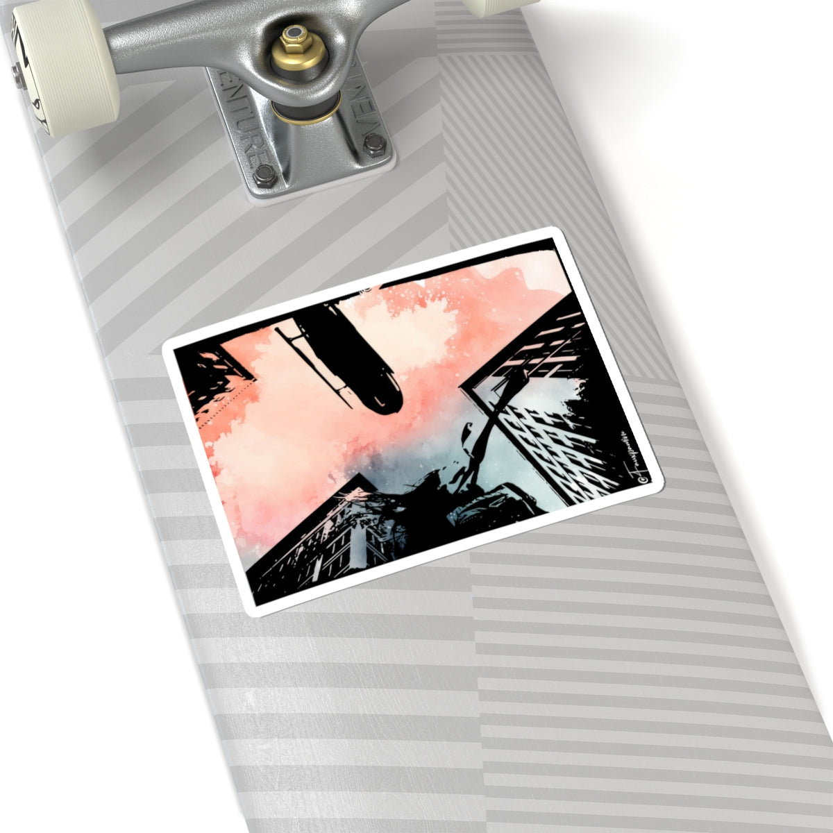 The Asphalt Serenade of a Sk8er Boi - Sticker