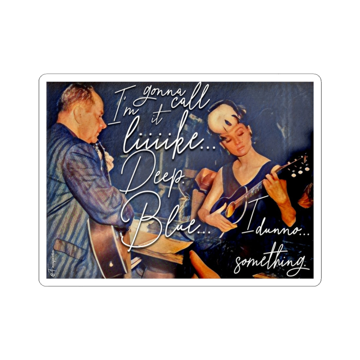 Deep Blue, Ellipsis - Sticker