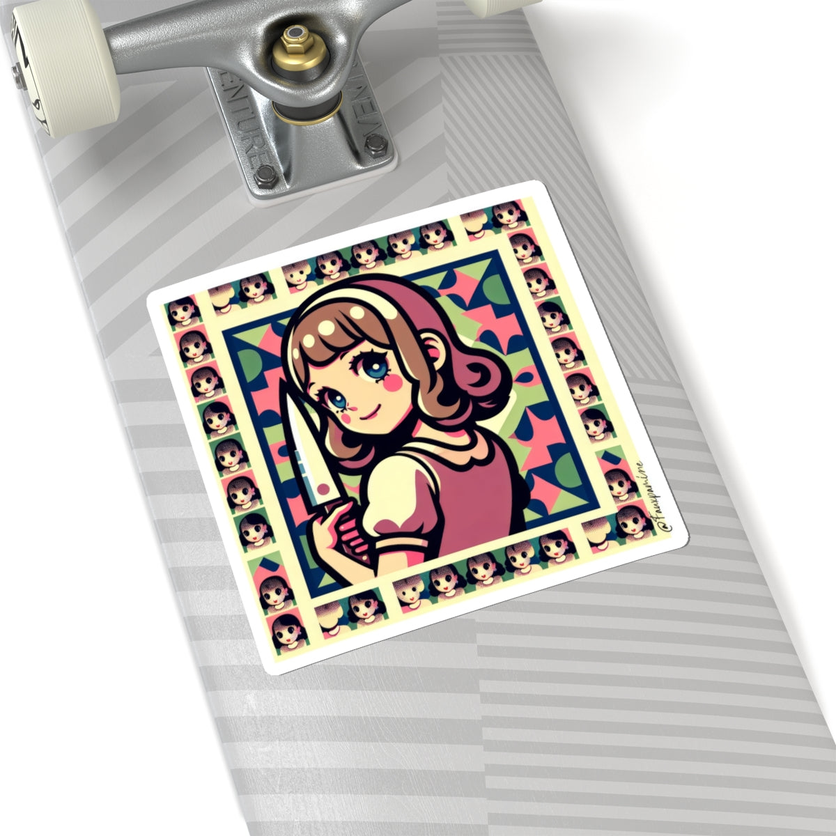 Shhh Girl Knife #2 - Sticker