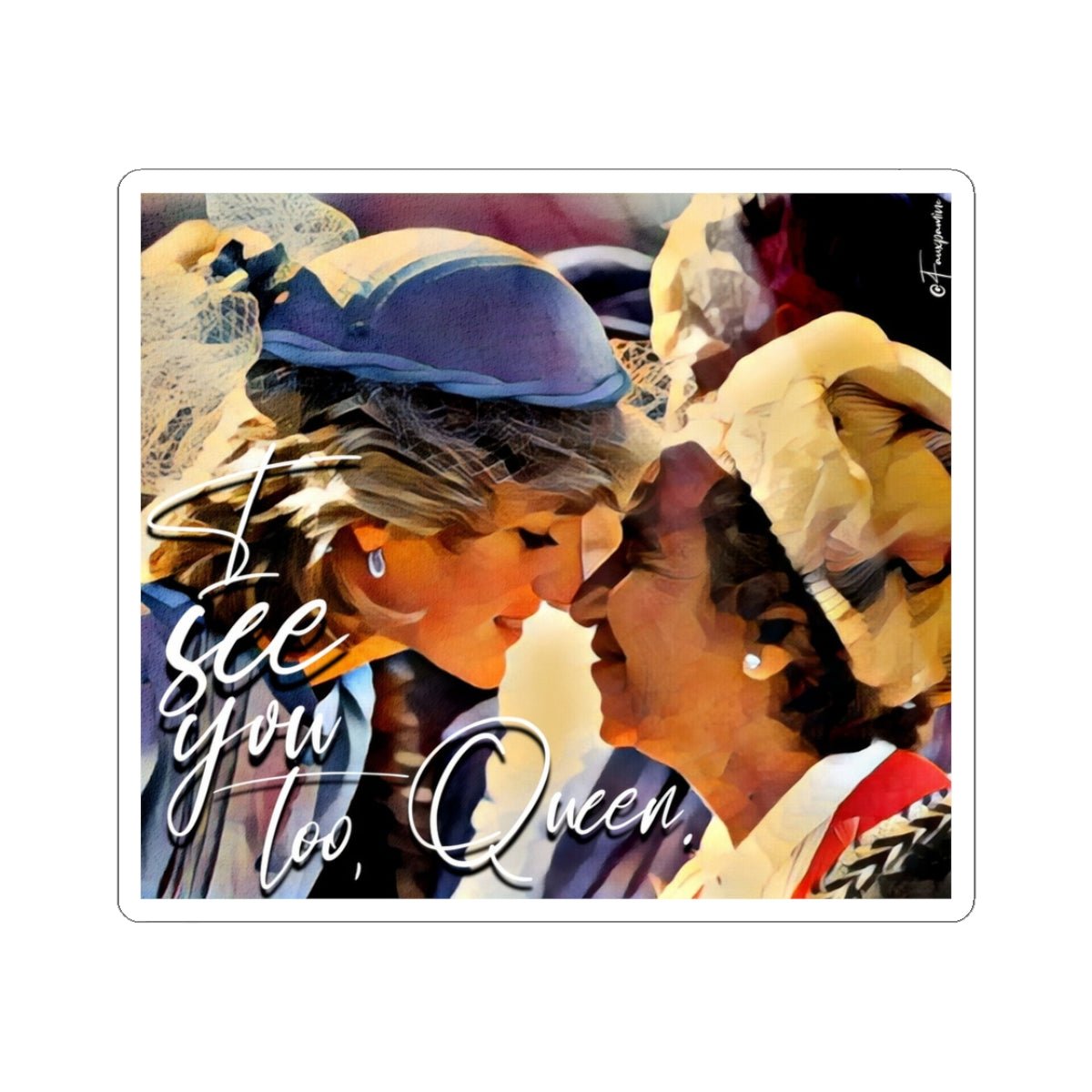 Diana in Double Coronation - Sticker