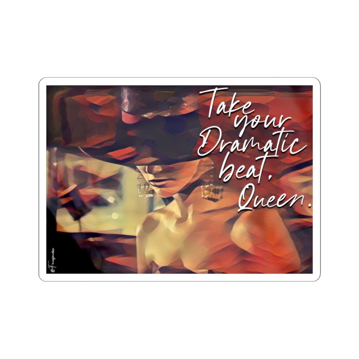 Crowned in Pause - Sticker