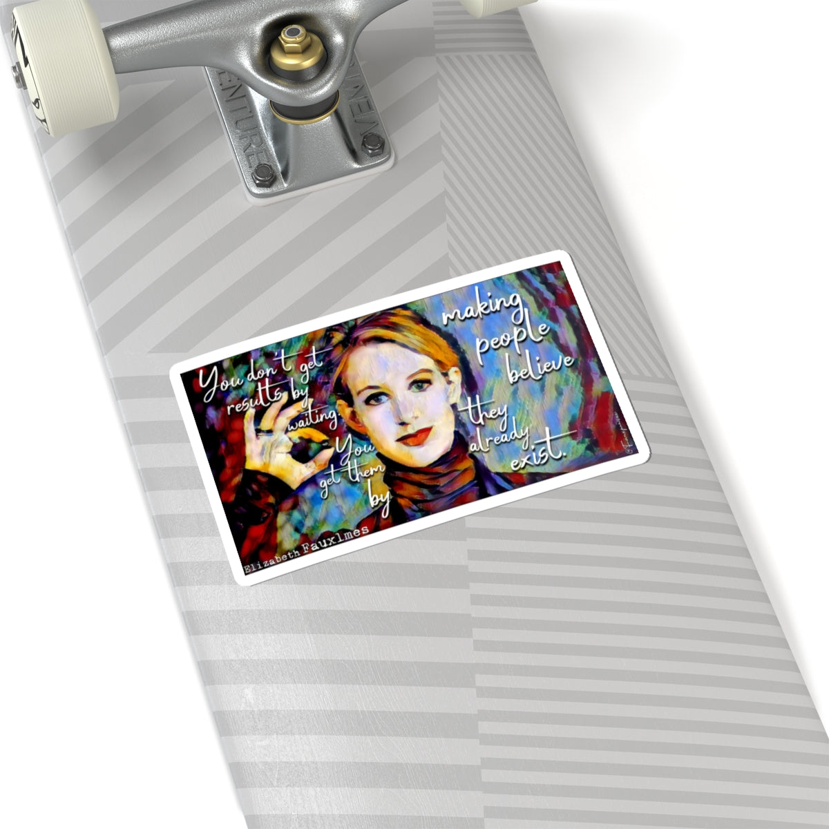 Oil on Digital Guilt, Captioned in Denial - Sticker