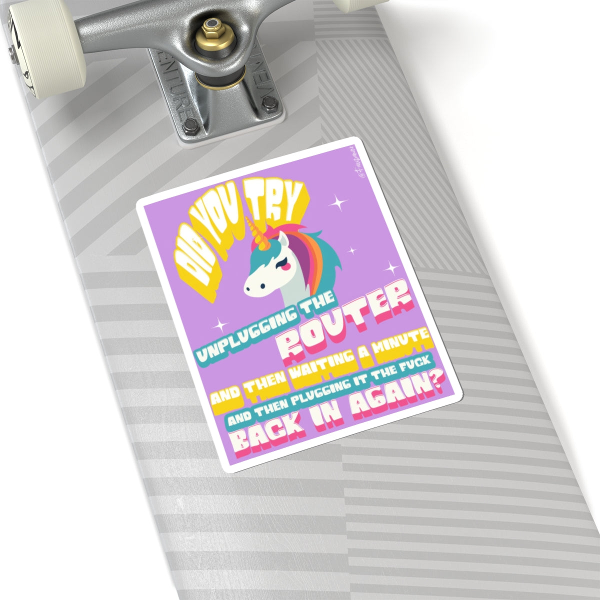 Technospiritual Rebirth in Unicorn Drag - Sticker