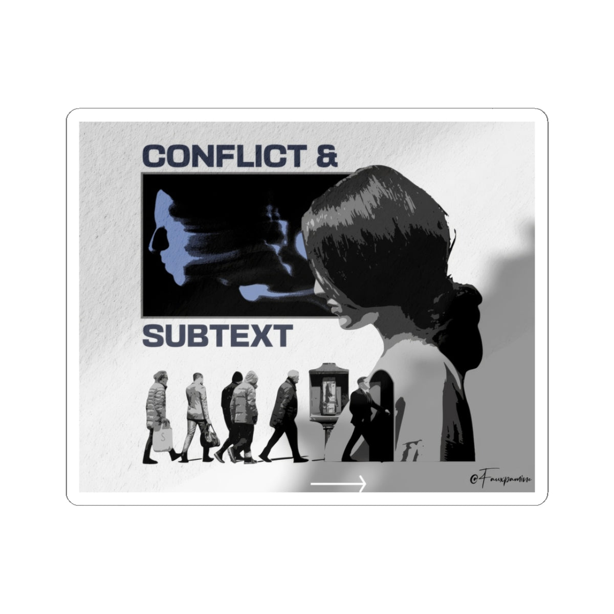 Subtext in Transit - Sticker