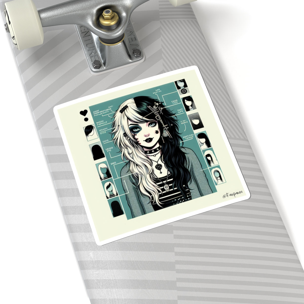 Anatomical Diagram of the Algorithmic Emo - Sticker