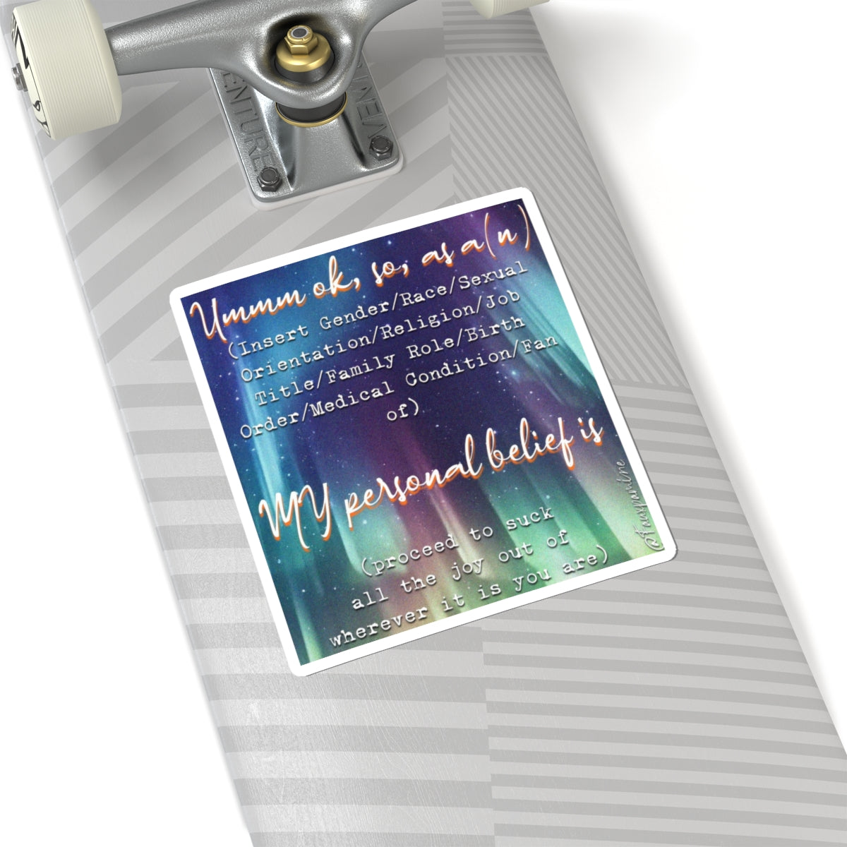 The Aurora of Self-Centered Testimony - Sticker