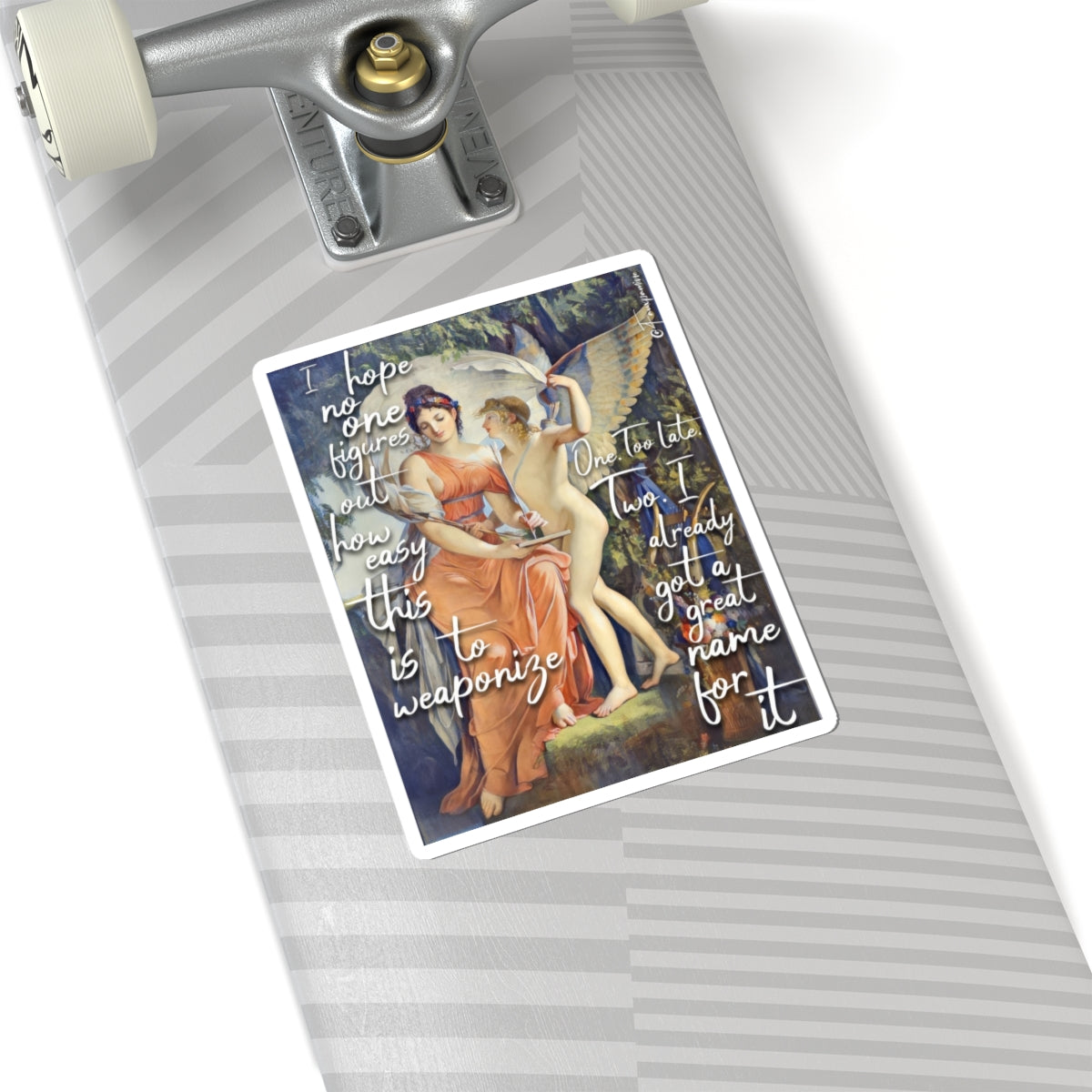 Cupid and Psyche Invent Lovebombing - Sticker