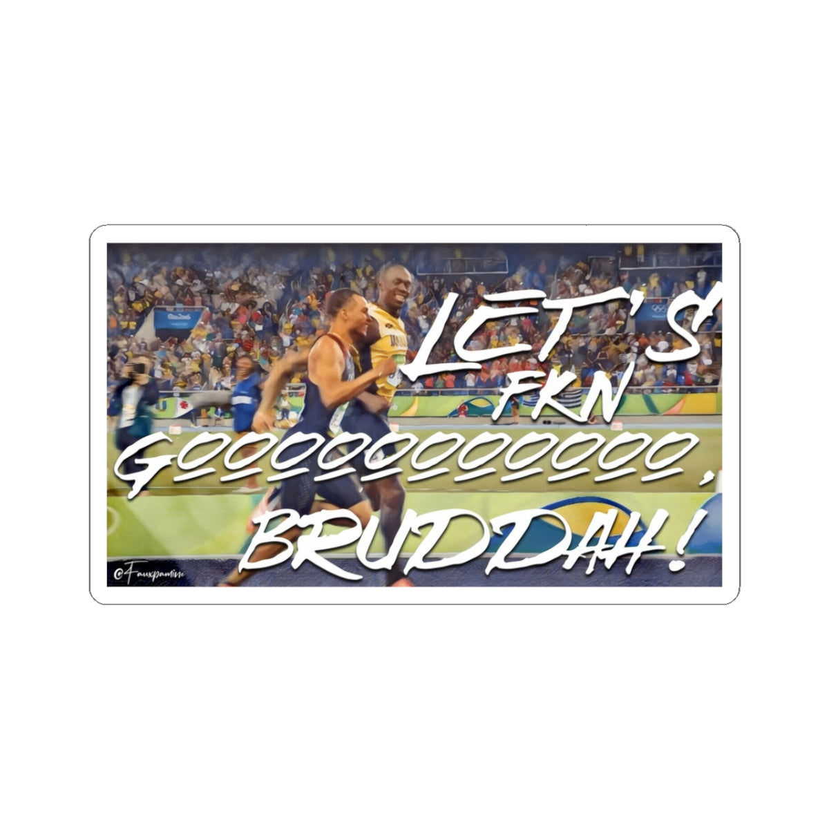 Sprint as Sistine Fresco - Sticker