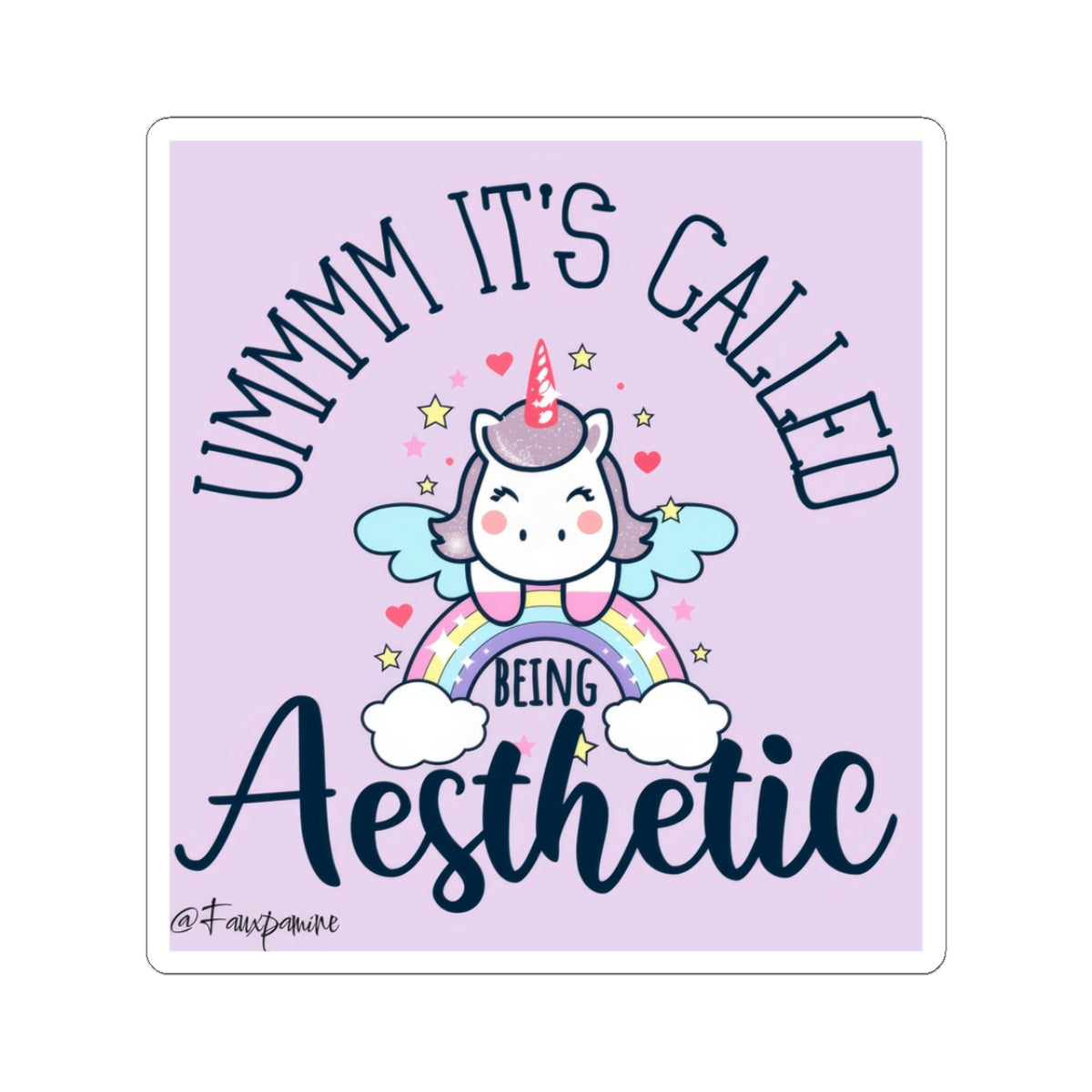 Kawaii Minimalism Turned Cult Manifesto - Sticker