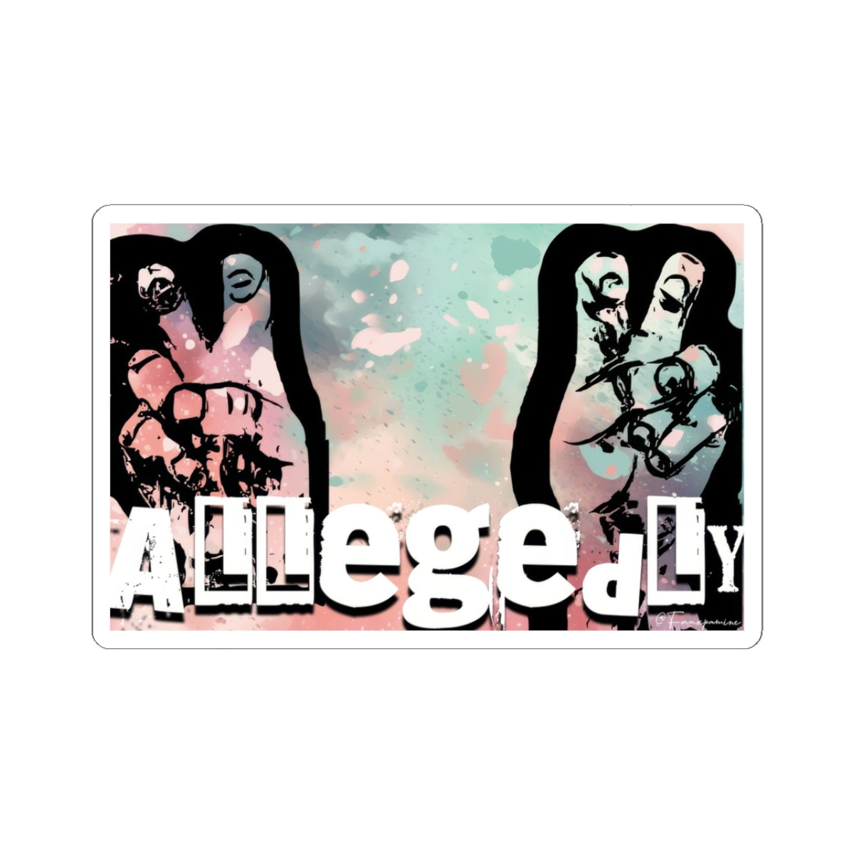 Air Quote Accusation - Sticker