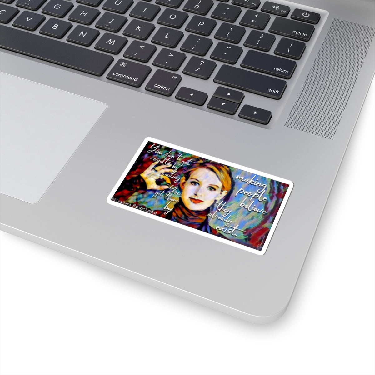 Oil on Digital Guilt, Captioned in Denial - Sticker