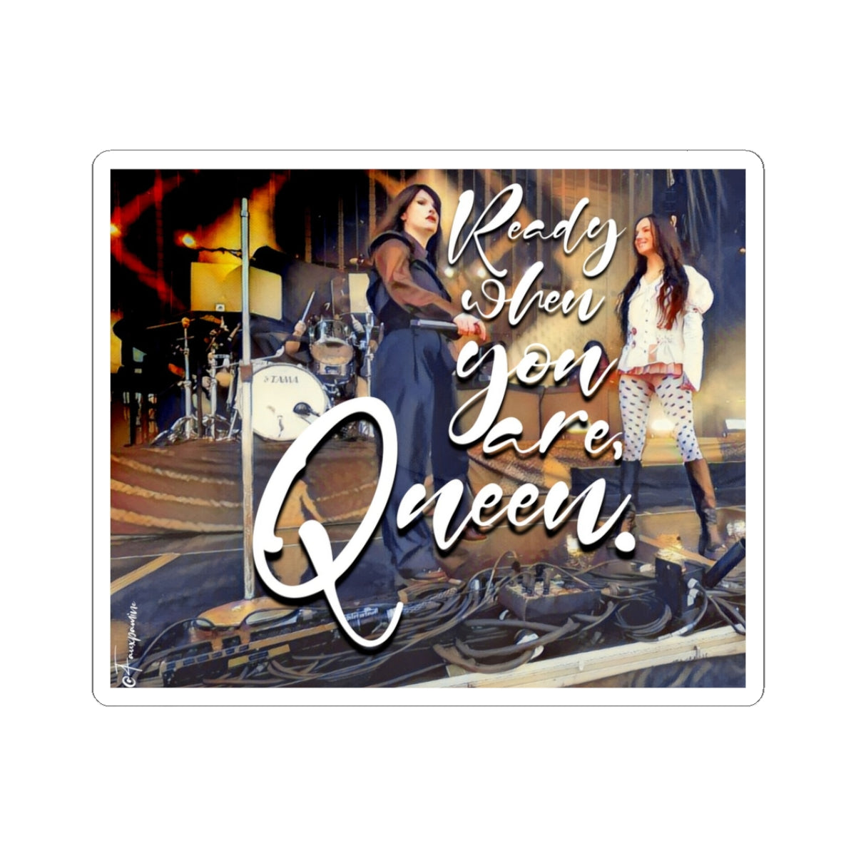 Chiaroscuro Queens (Courtney & Poppy) - Sticker
